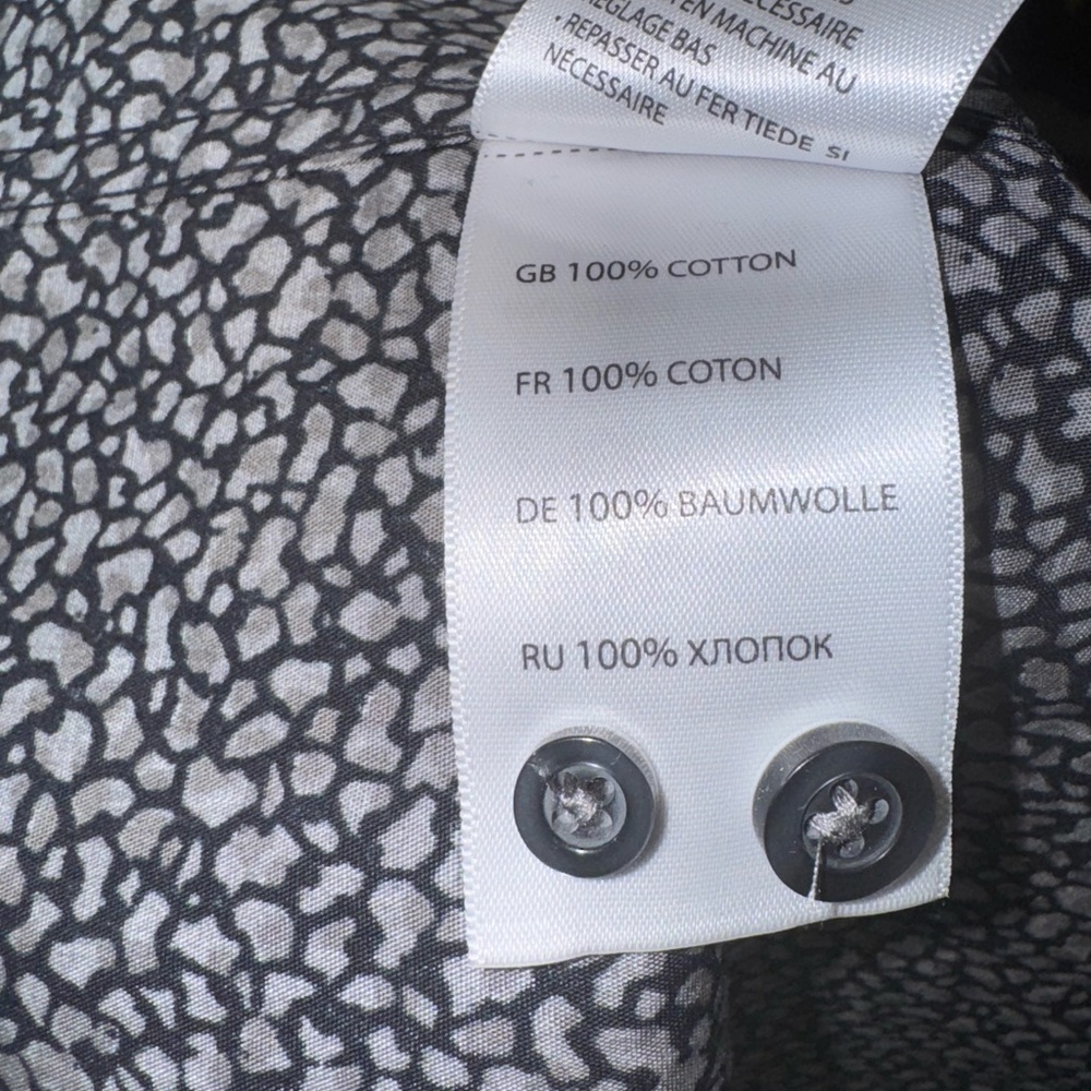 SYNRGY Black and White Patterned Men's Shirt - Picture 3 of 5